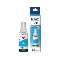 EPSON - Botella de Tinta T673 70ml pág. 2.200 Cyan T673220-AL