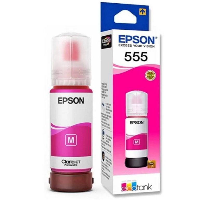 EPSON - Botella de Tinta Epson T555 70ml pág. 6.200 Magenta T555320-AL
