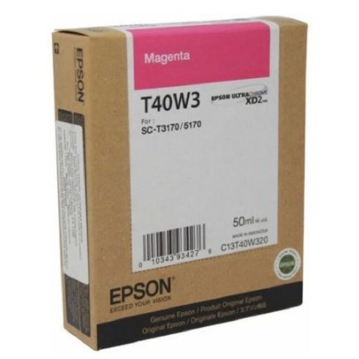 EPSON - Cartucho de Tinta Negro Epson T40W XL 50ml Magenta T40W320