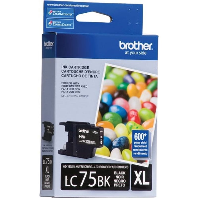 BROTHER - Cartucho de Tinta Alto LC75BK 600 pág. Negro