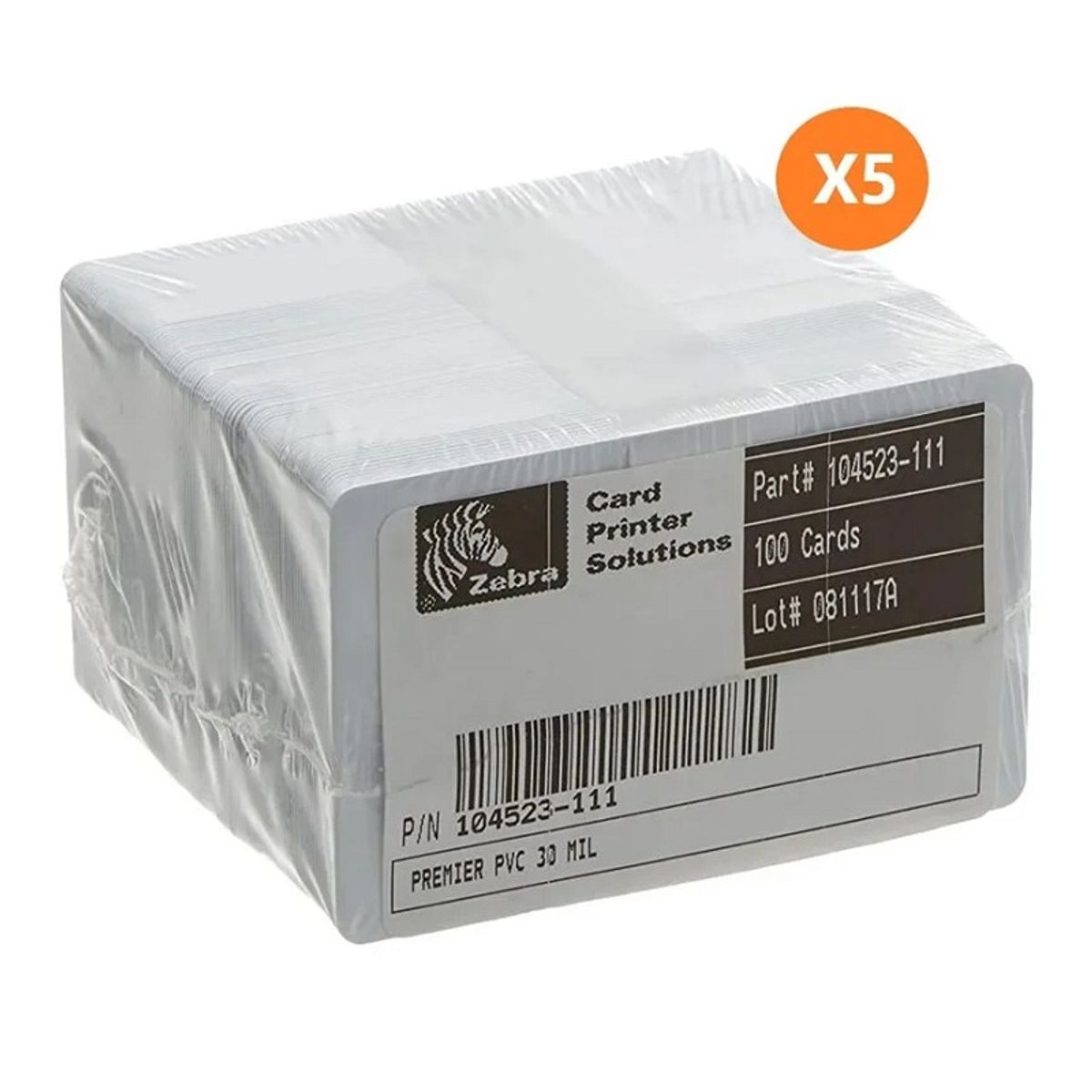 ZEBRA - Credencial Zebra PVC 30mil x500 Blanco