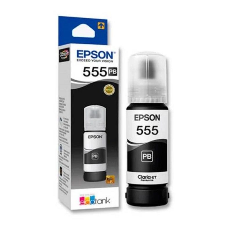 EPSON - Botella de Tinta Epson T555 70ml pág. 7.300 Negro T555120-AL