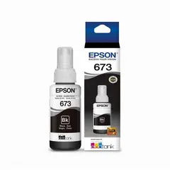 EPSON - Botella de Tinta T673 70ml pág. 2.200 Negro T673120-AL