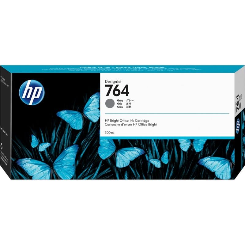 HP - Cartucho de Tinta HP 764 300ml Gris C1Q18A
