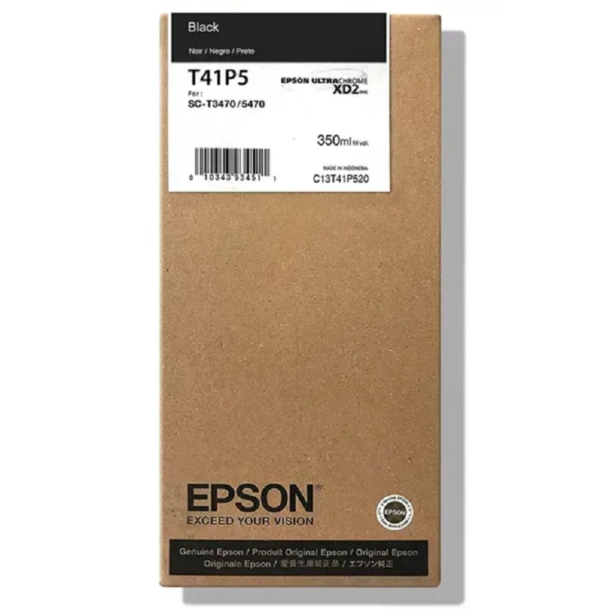 EPSON - Cartucho de Epson Tinta XD2 T41P XL 350ml Negro T41P520