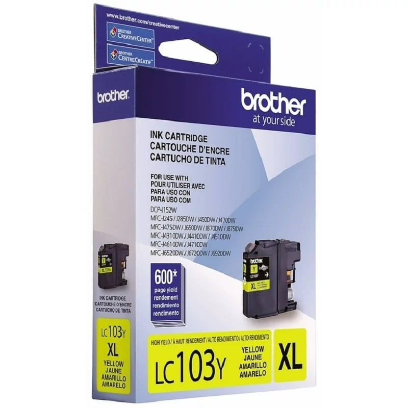 BROTHER - Cartucho de Tinta Brother LC-103Y XL 600 pág Amarillo