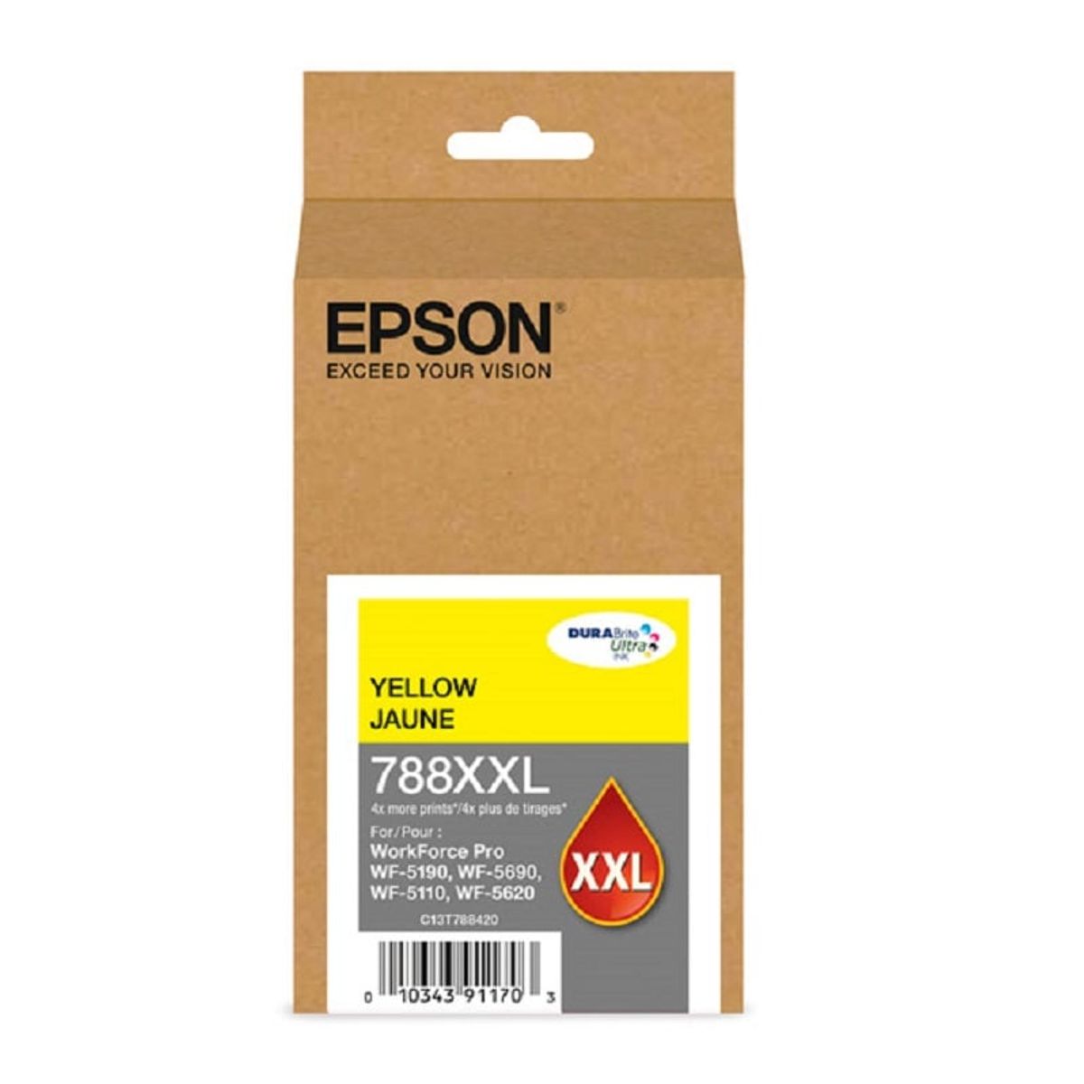 EPSON - Cartucho de Tinta Epson T788XXL 64ml pág. 4.000 Amarillo T788XXL420-AL