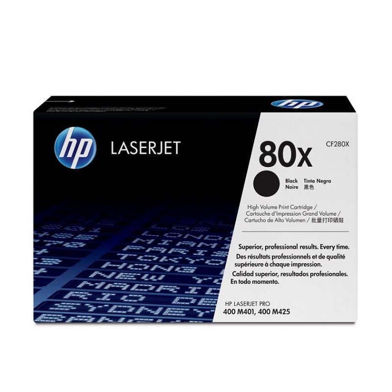 HP - Cartucho de Tóner HP 80X pág. 6.900 Negro Alto Rendimiento CF280X