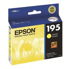 EPSON - Cartucho de Tinta T195 3ml pág. 210 Amarillo T195420-AL.