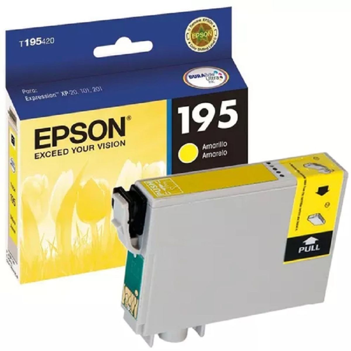 EPSON - Cartucho de Tinta Epson T195 3ml pág. 210 Amarillo T195420-AL