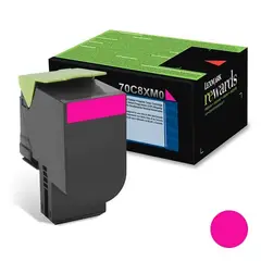 LEXMARK - Cartucho de Tóner 70C8XM0 pág. 4.000 Magenta Alto Rendimiento
