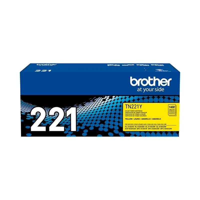 BROTHER - Cartucho de Tóner Brother TN-221Y 1.400 pág. Amarillo