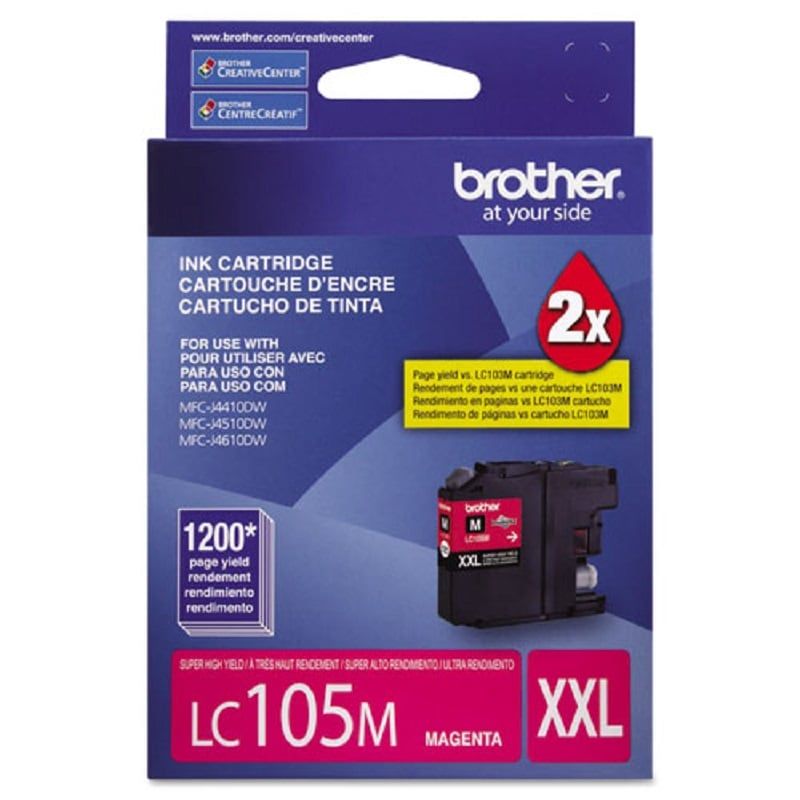 BROTHER - Cartucho de Tinta Brother LC105 XL 1.200 pág Magenta