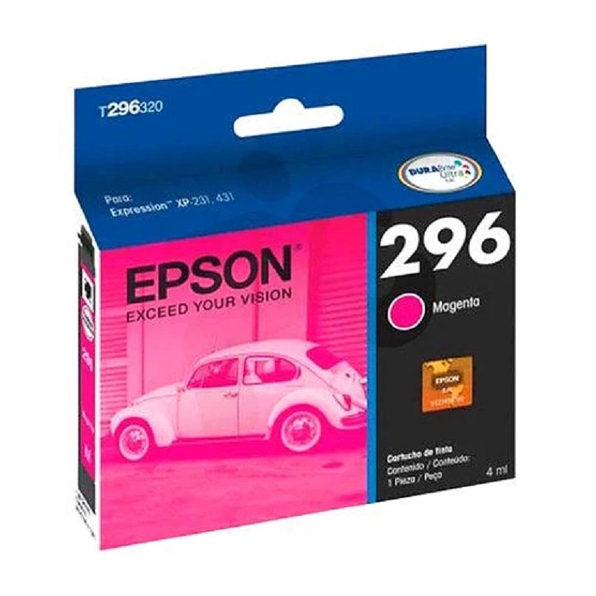 EPSON - Cartucho de Tinta Epson T296 4ml pág. 250 Magenta T296320-AL