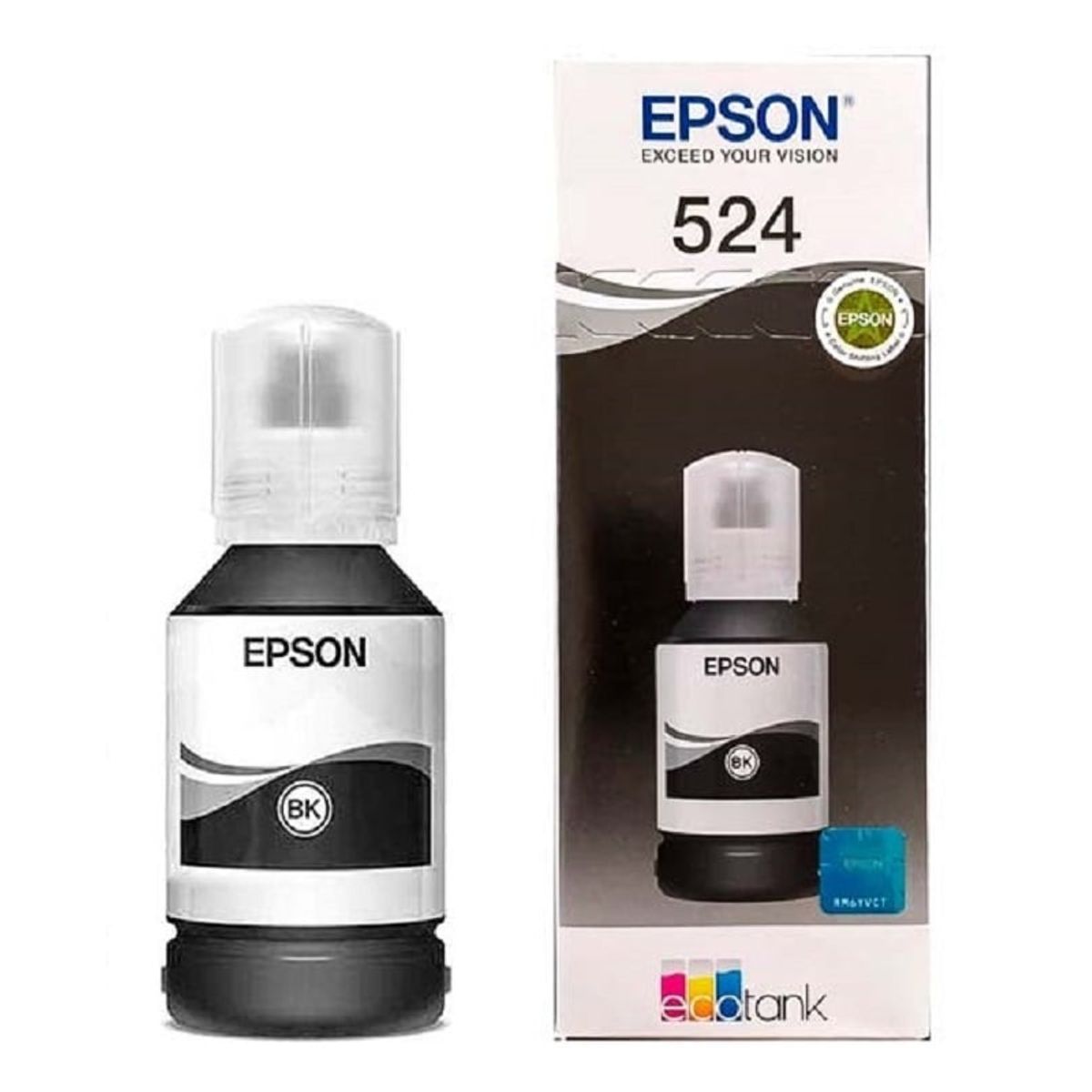 EPSON - Botella de Tinta Epson T524 30,68ml pág. 7.500 Negro T524120-AL