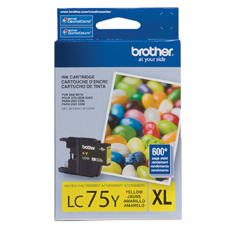 BROTHER - Cartucho de Tinta Brother LC-75Y 600 pág. Yellow