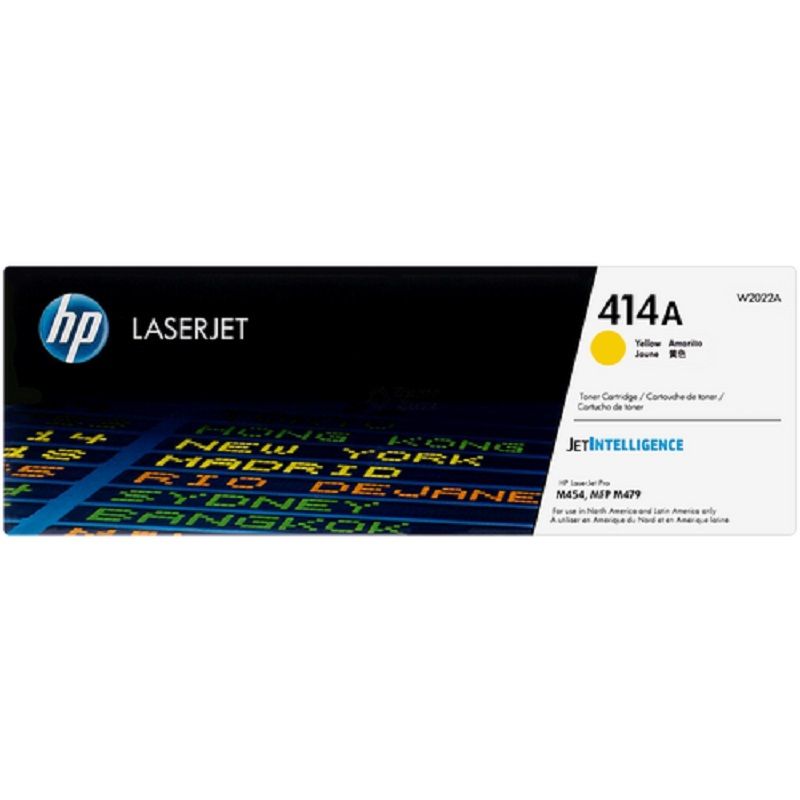 HP - Cartucho de Tóner HP 414A pág. 2.100 Amarillo W2022A