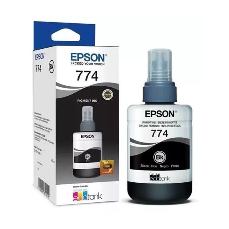 EPSON - Botella de Tinta Epson T774 140ml pág. 6.000 Negro T774120-AL.