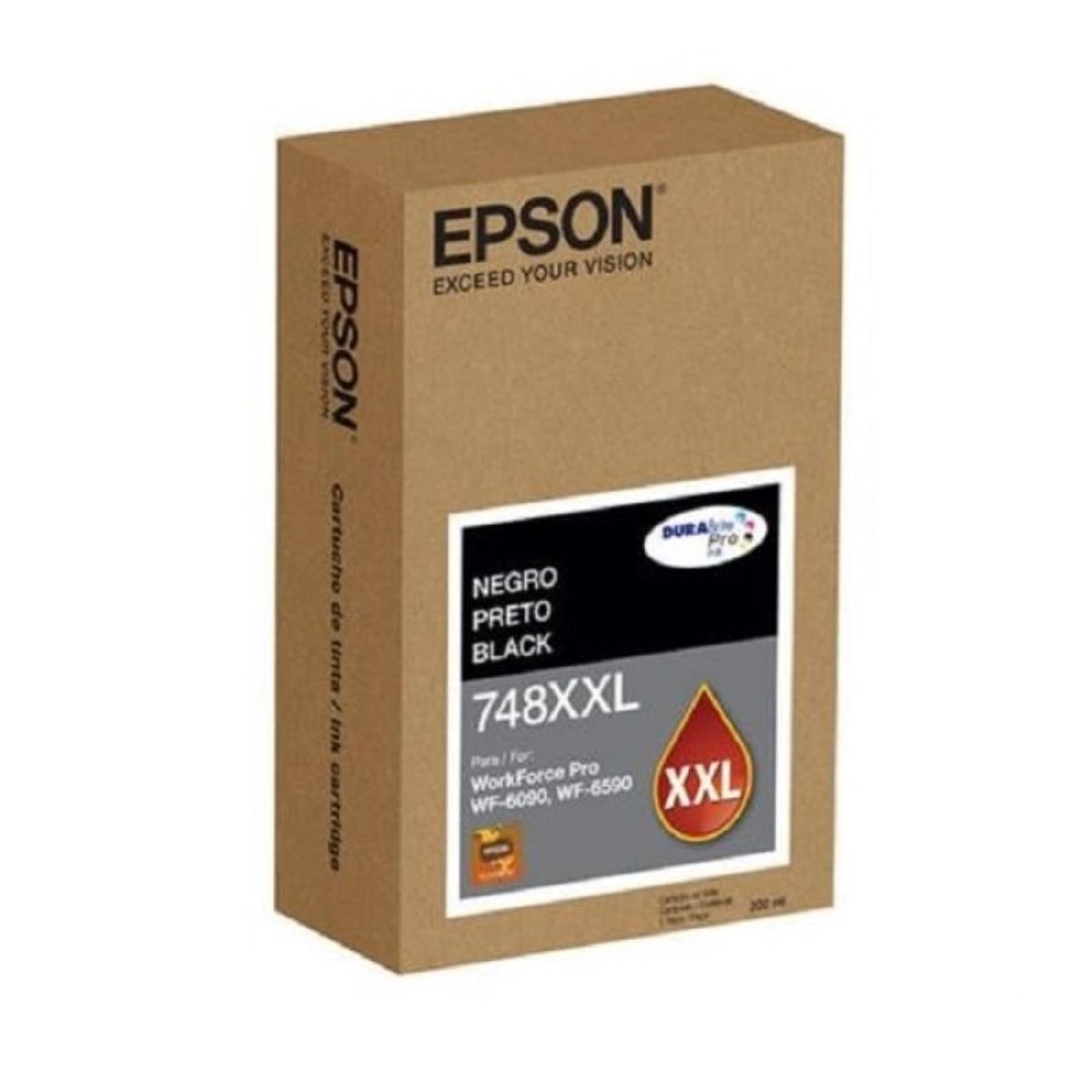 EPSON - Cartucho de Tinta Epson 748XXLpág. 10.000 Negro T748XXL120-AL