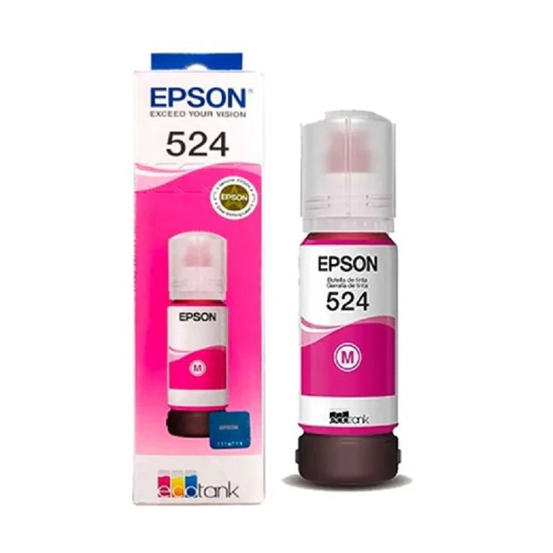 EPSON - Botella de Tinta Epson T524 17,26ml pág. 6.000 Magenta T524320-AL.