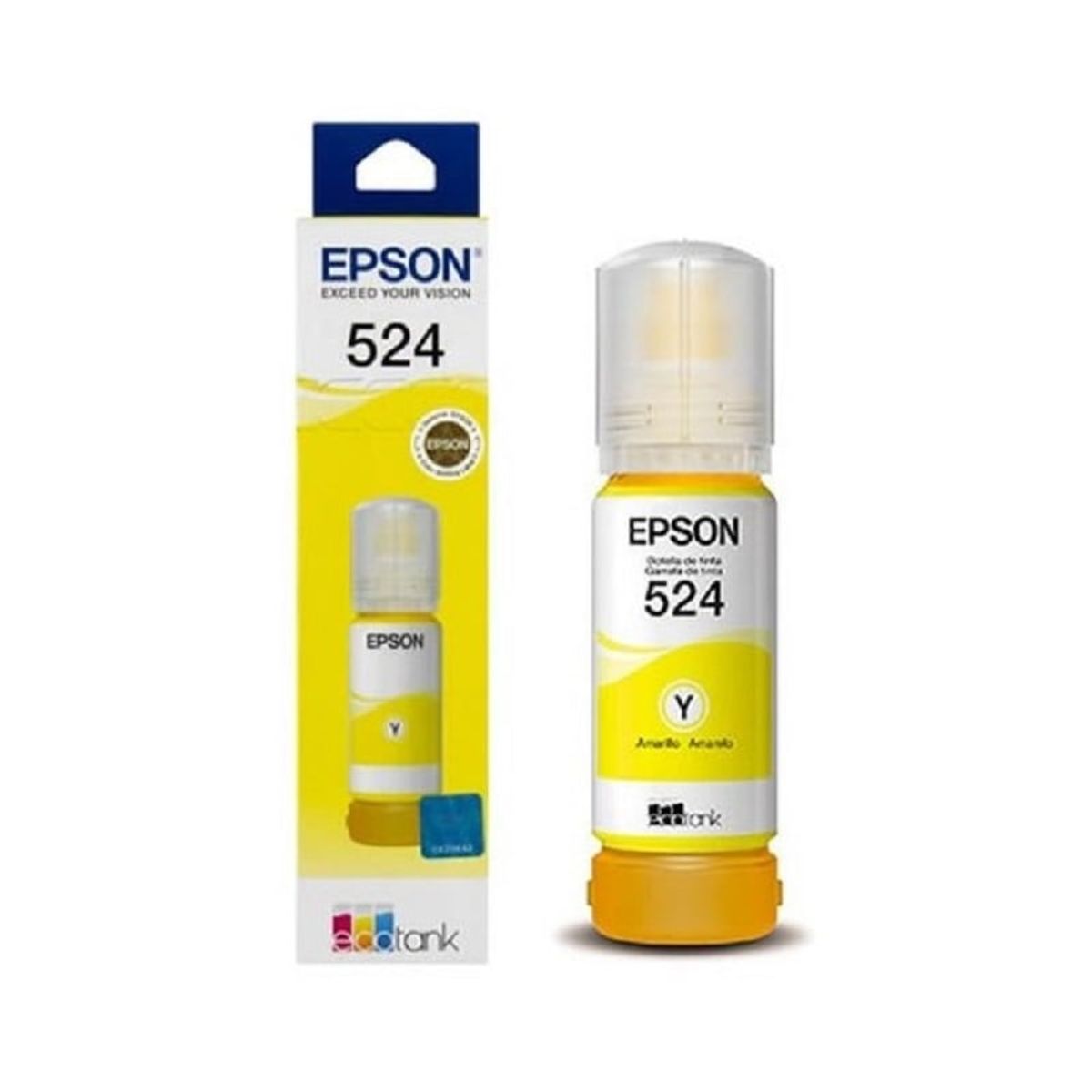 EPSON - Botella de Tinta Epson T524 17,26ml pág. 6.000 Amarillo T524420-AL