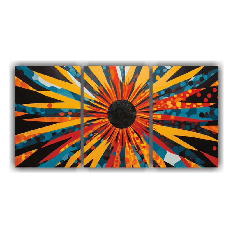 GENERICO - Pintura Decorativa: Lienzo Floral Inspirador De Linograbado  240x120cm