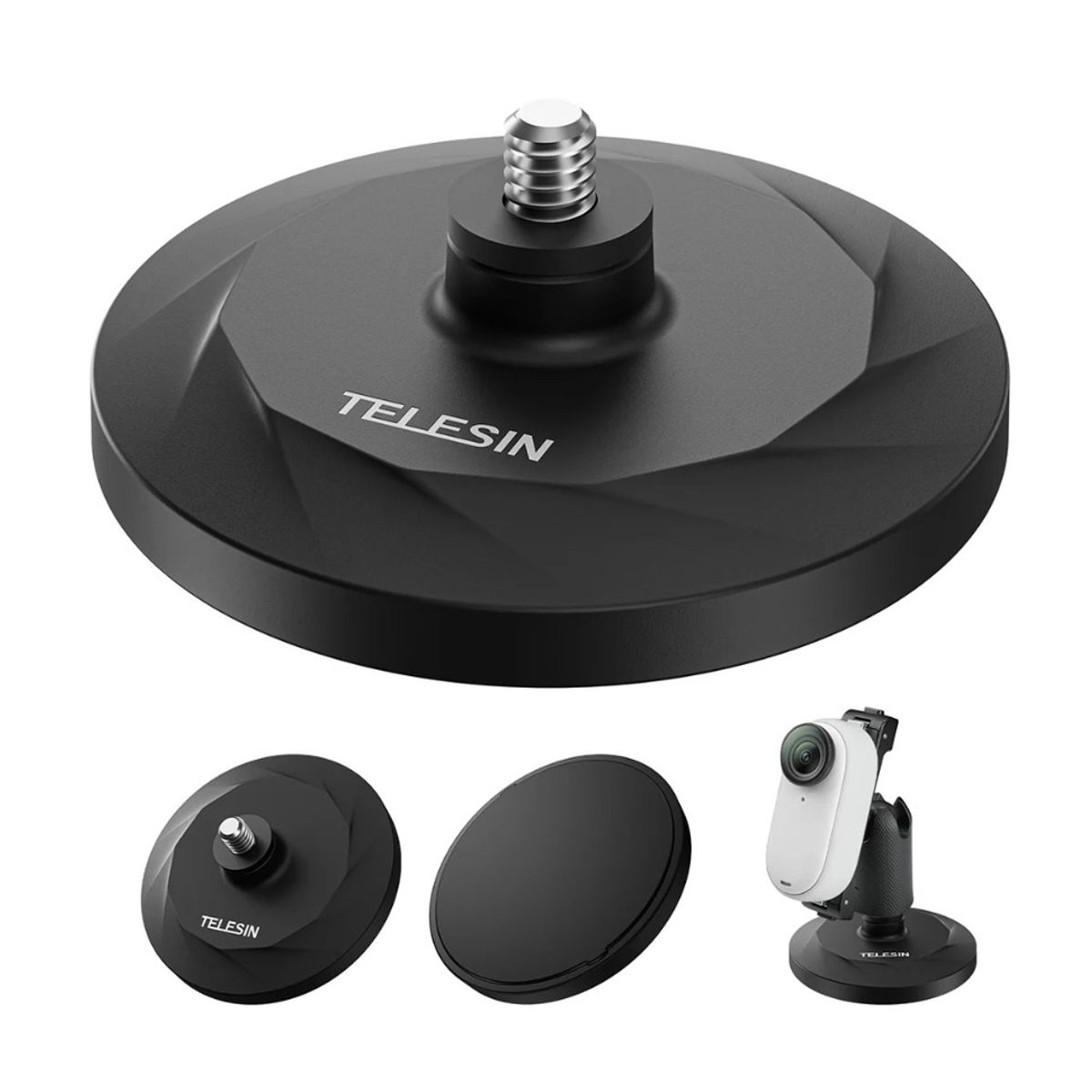 TELESIN - Base Magnética para Camaras Insta360 Gopro DJI OSMO etc