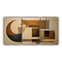 GENERICO - Pinturas Decorativas En Tonos Pop Art Y Abstracción Geomét 240x120cm
