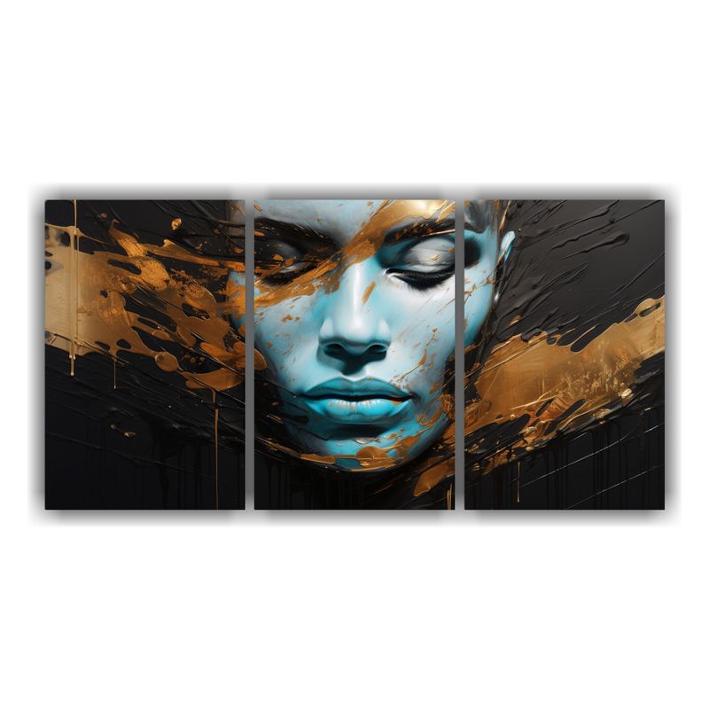 GENERICO - Pinturas De Pared Abstracción Con Efecto Visual Contornos F 240x120cm
