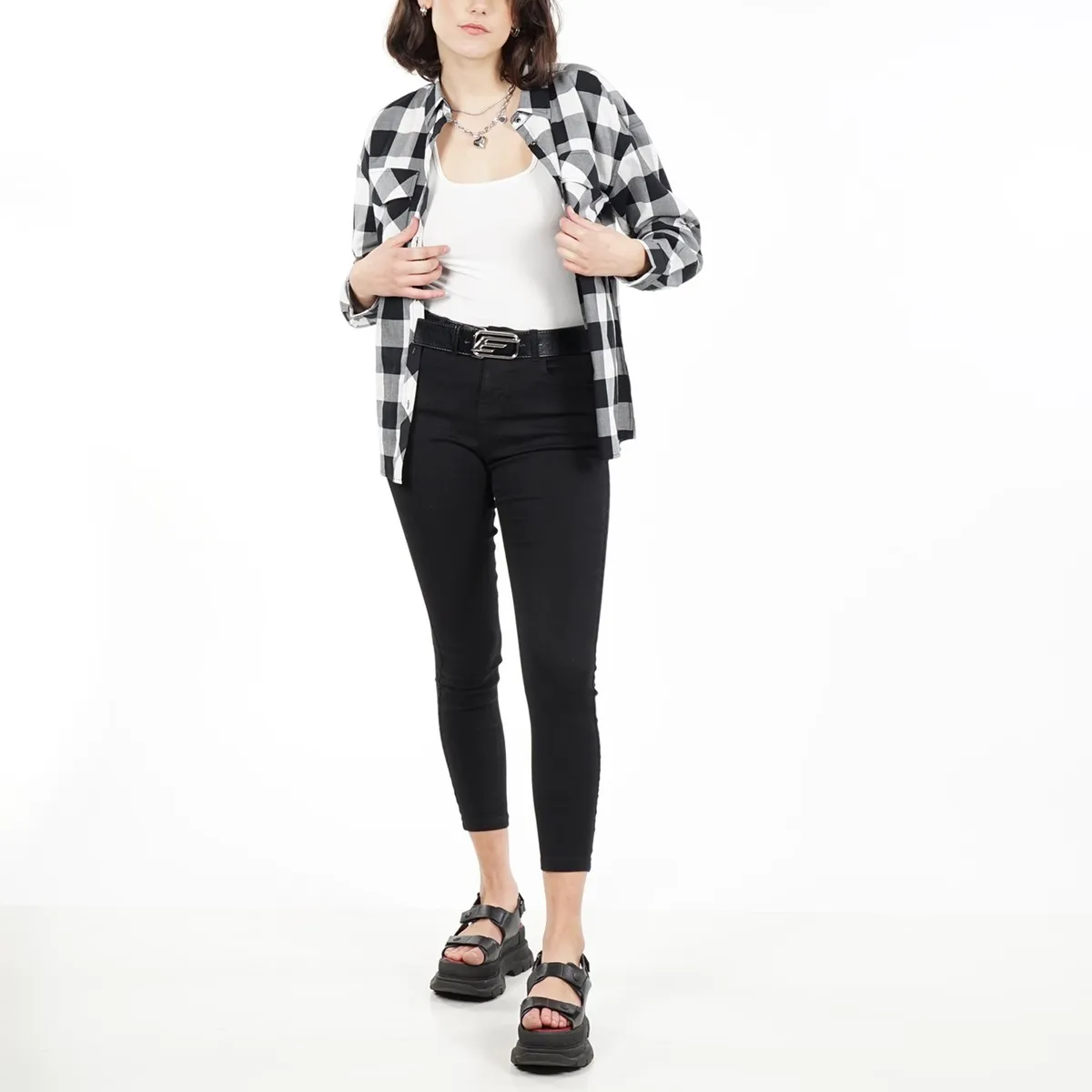 ELLUS - JEANS ELLUS MUJER  JESS TIRO ALTO AF051818.---