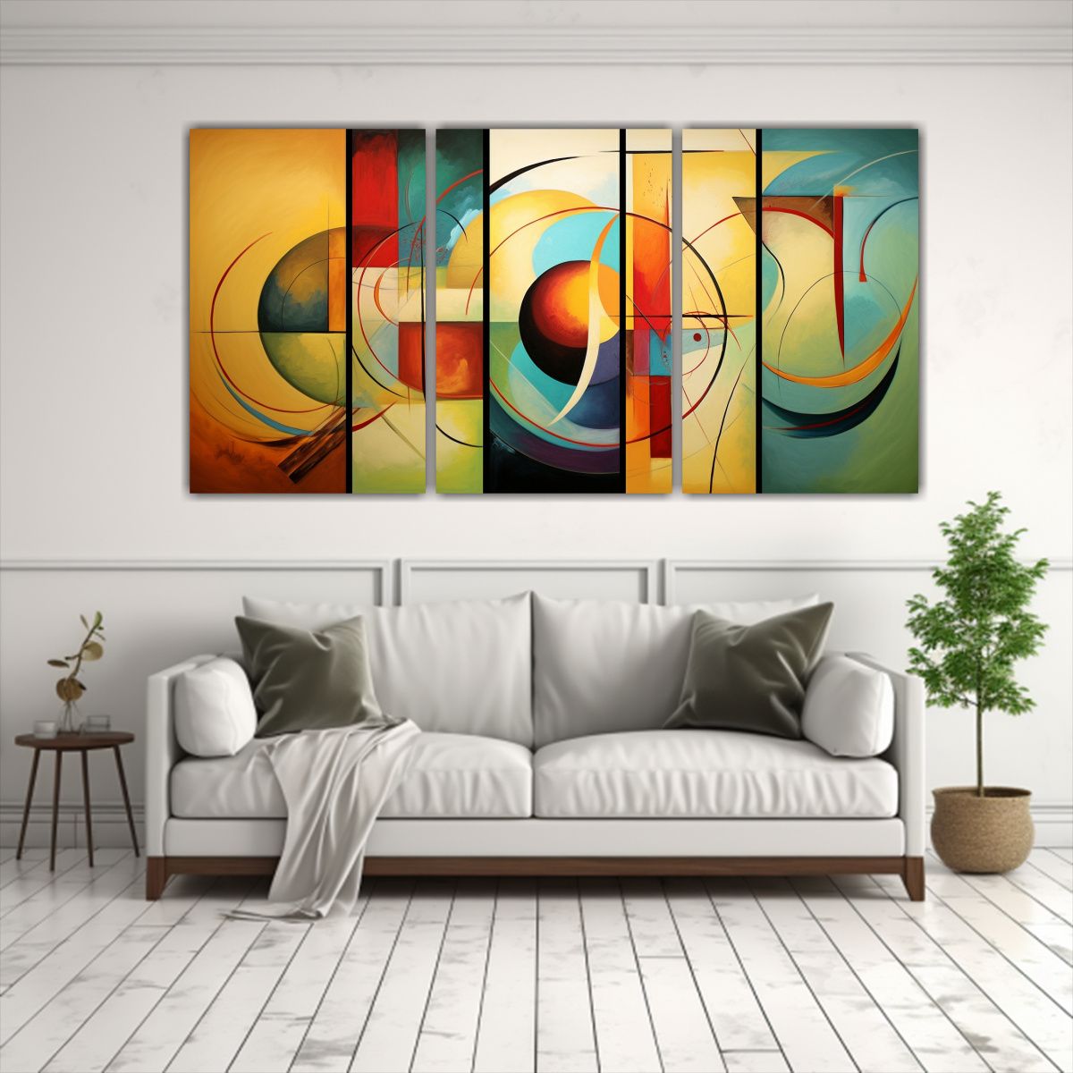 GENERICO - Cuadros Abstractos Para Decorar Con Estilo Creativo 240x120cm