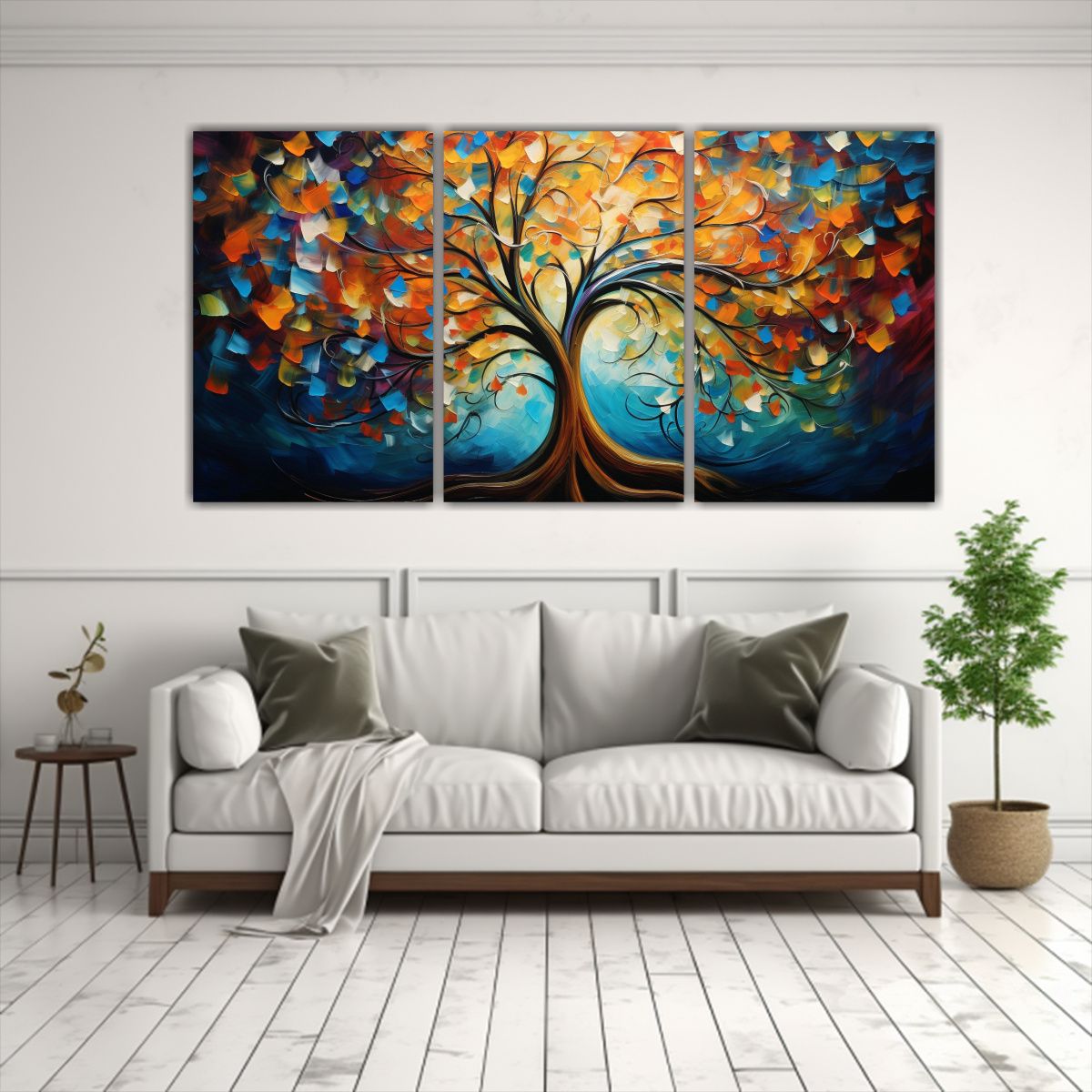 GENERICO - Cuadros Abstractos De árbol Para Oficina 240x120cm