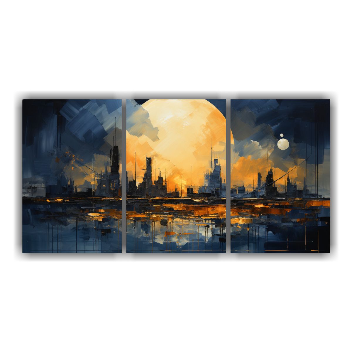 GENERICO - Conjunto De 3 Cuadros Conceptual Mágico Arte Decorativo 240x120cm