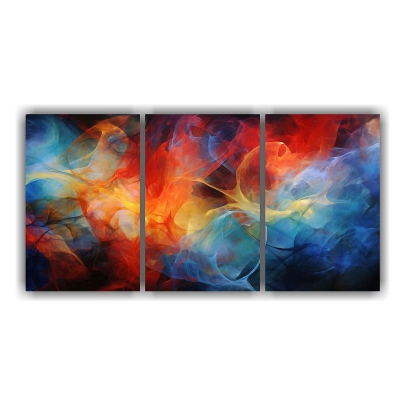 GENERICO - Pinturas Decorativas Abstractas Con Tonos Luminosos Y Mister 240x120cm