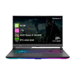 ASUS - Notebook RogStrix G17 Ryzen 9 16GB 1TB RTX4060 8GB 17.3