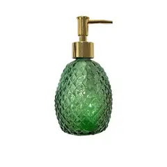 OEM - Dispensador Jabón Alcohol Gel 350ml Vidrio Elegante Esfera
