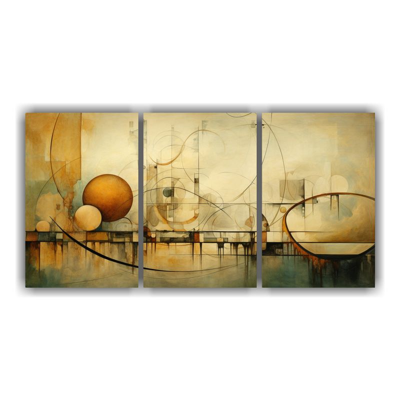 GENERICO - Pinturas Abstractas Simétricas De La Era Dorada Del Renacim 240x120cm