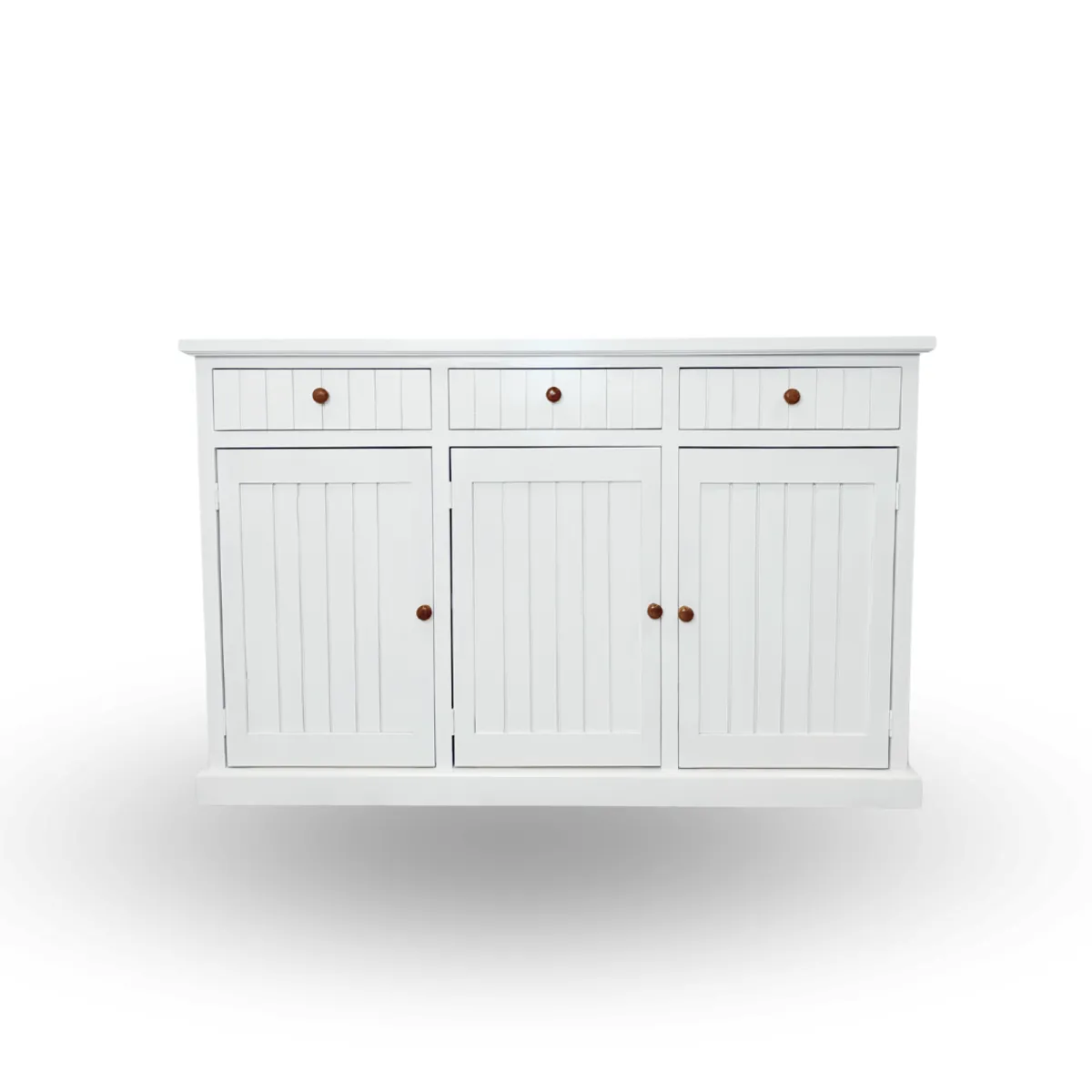 GENERICO - BUFFET RUSTICO DISEÑO RANURADO 140x35x90 cm de alto Vintage Moderno