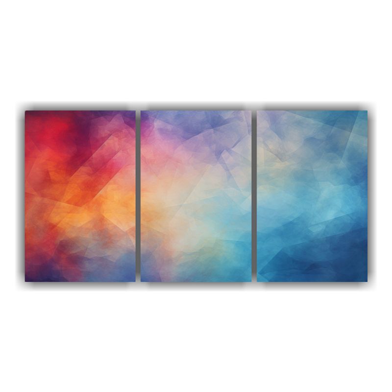 GENERICO - Cuadros Florales Abstractos Nebulosa En Colores Mondriaan 240x120cm
