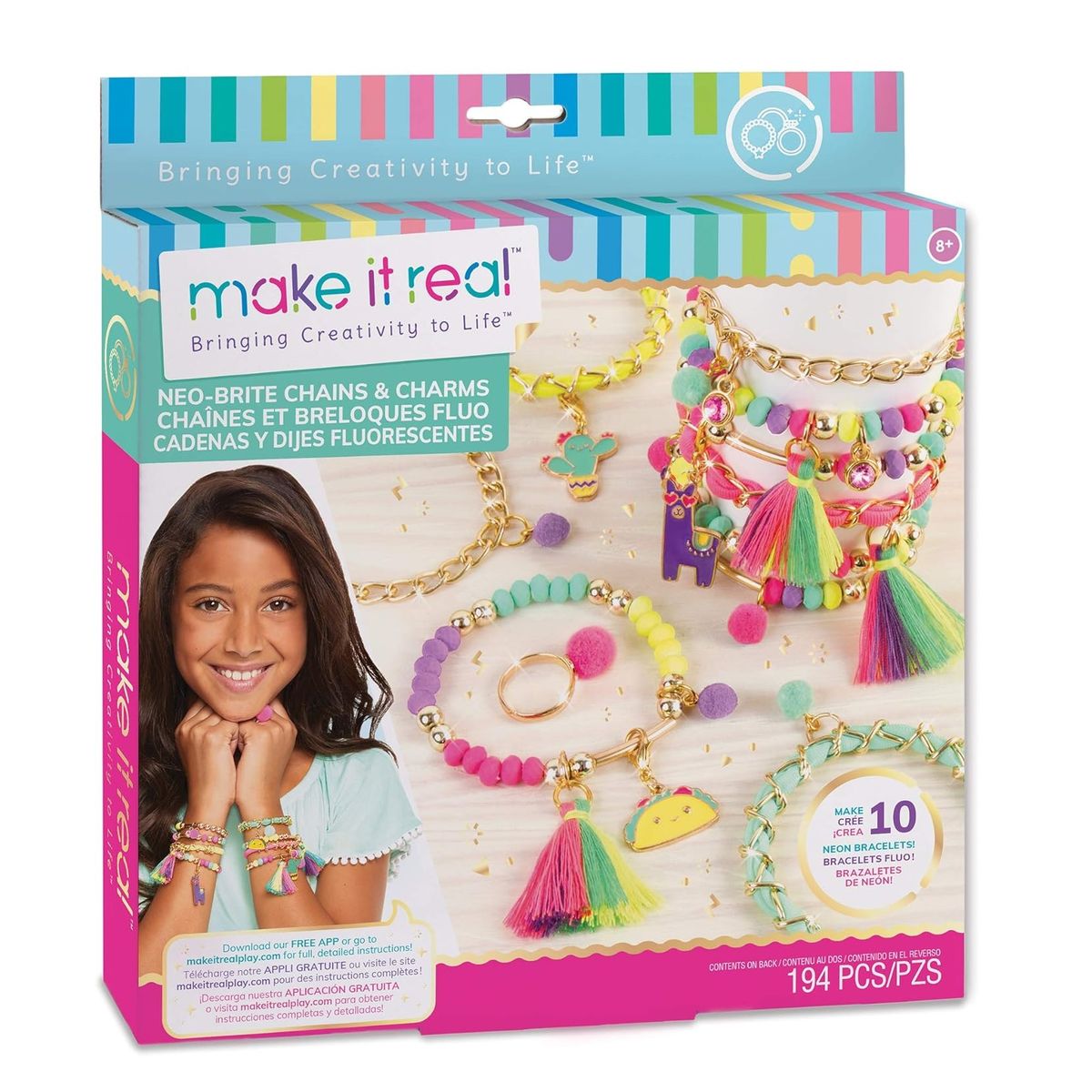 MAKE IT REAL - Set Para Armar Pulseras Neobrite Chains Charms Make It Real