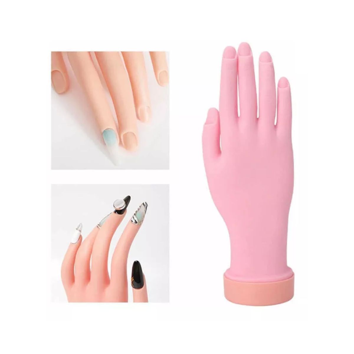 GENERICO - Mano De Práctica Para Uñas Gel Y Acrílicas Manicure