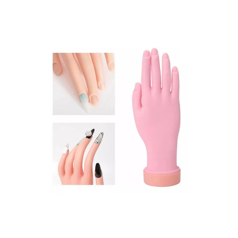 GENERICO - Mano De Práctica Para Uñas Gel Y Acrílicas Manicure