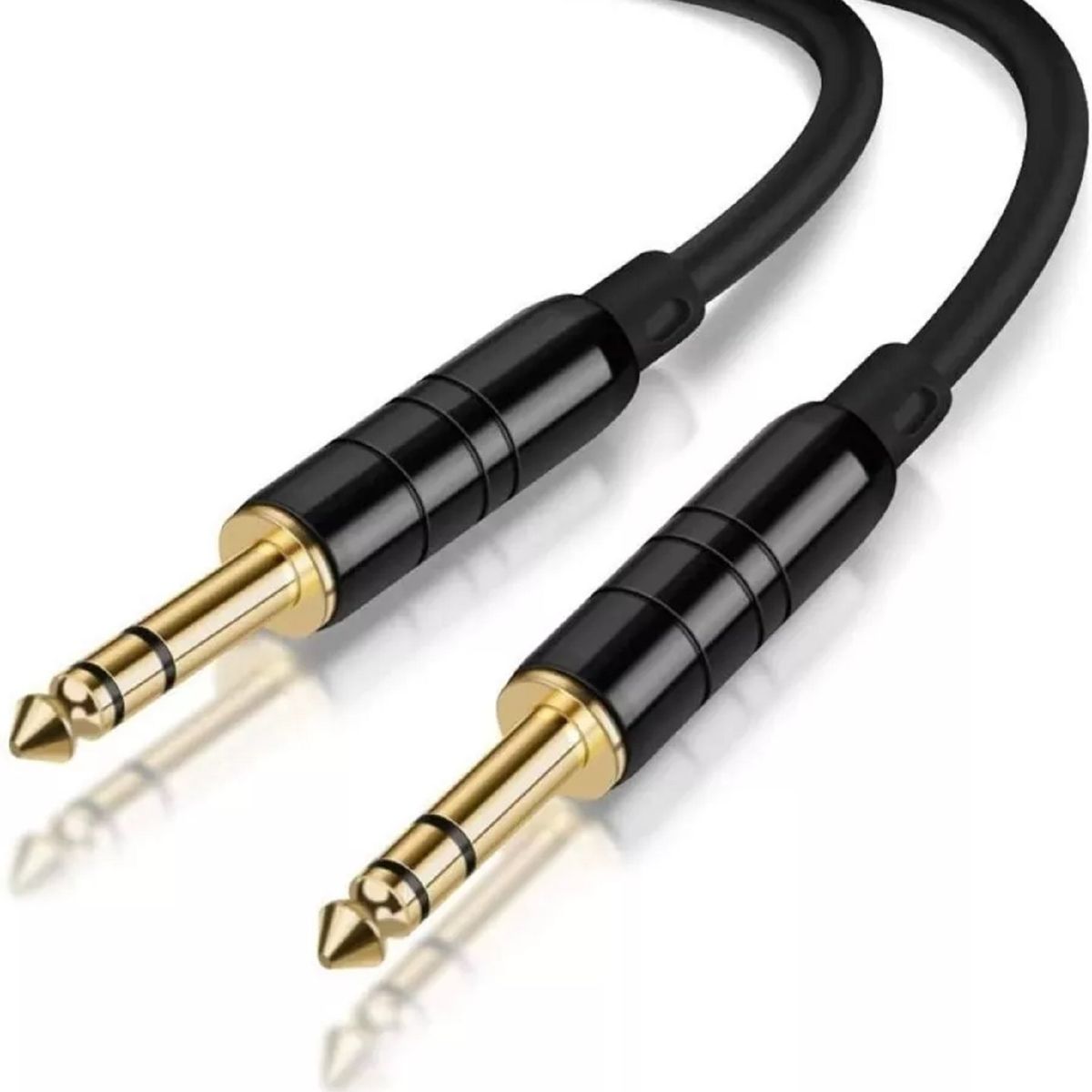 GENERICO - Cable Jack Plug 6.3 Mm Mono Guitarra Amplificador 1.5 Mts