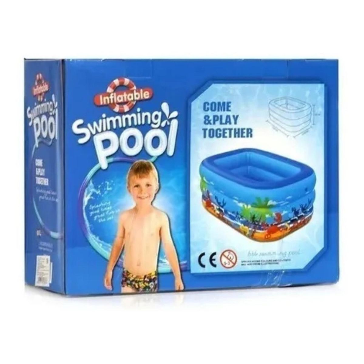 GENERICO - Piscina Inflable Niños Piscinas Rectangular 115cm