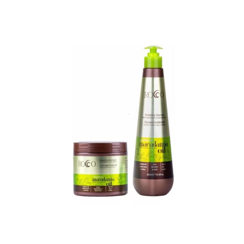 ROCCO - Shampoo  Y Crema Capilar Macadamia Oil Rocco 500ml
