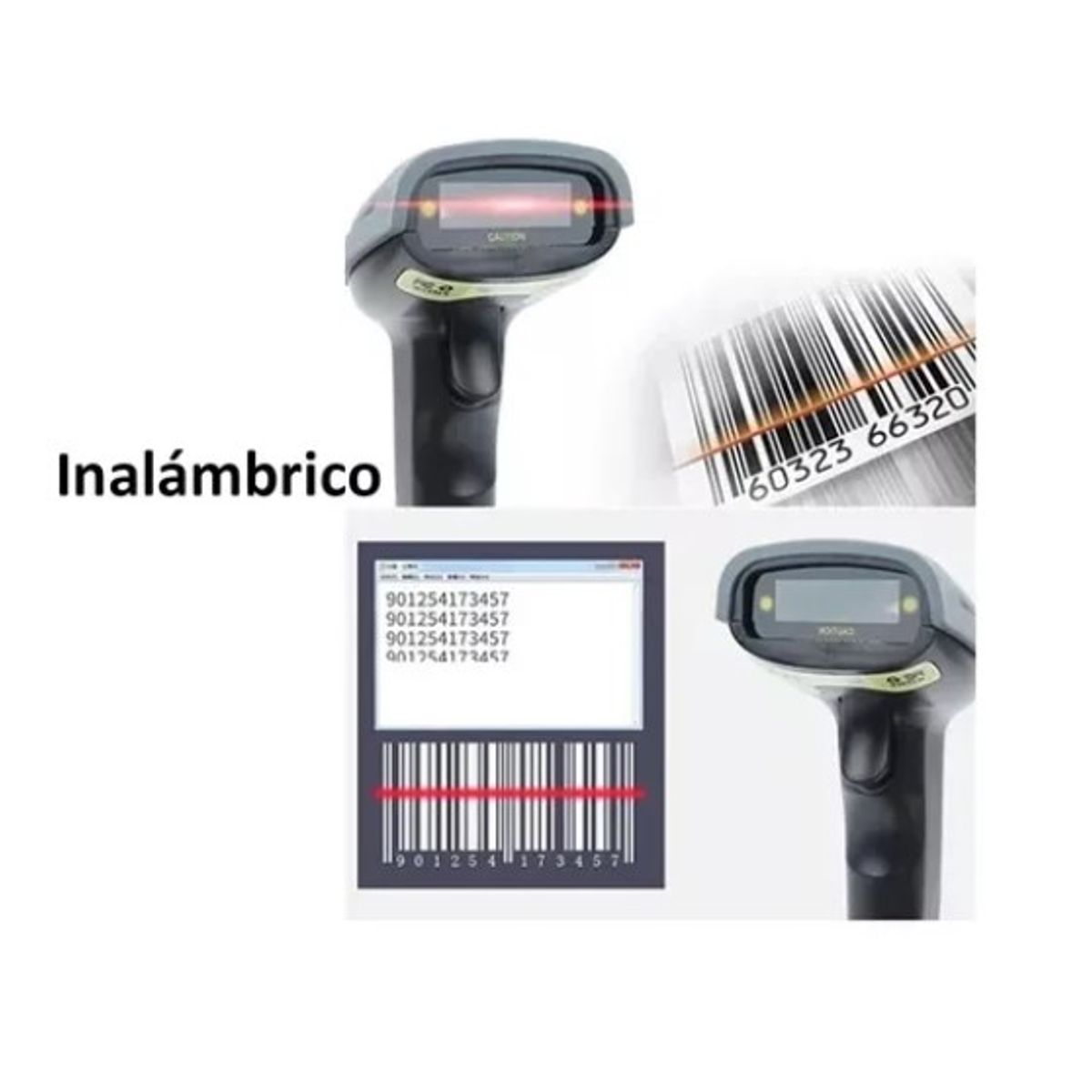 OFERTABKN - Lector Escáner De Código De Barras Inalámbrico 24g Pistola
