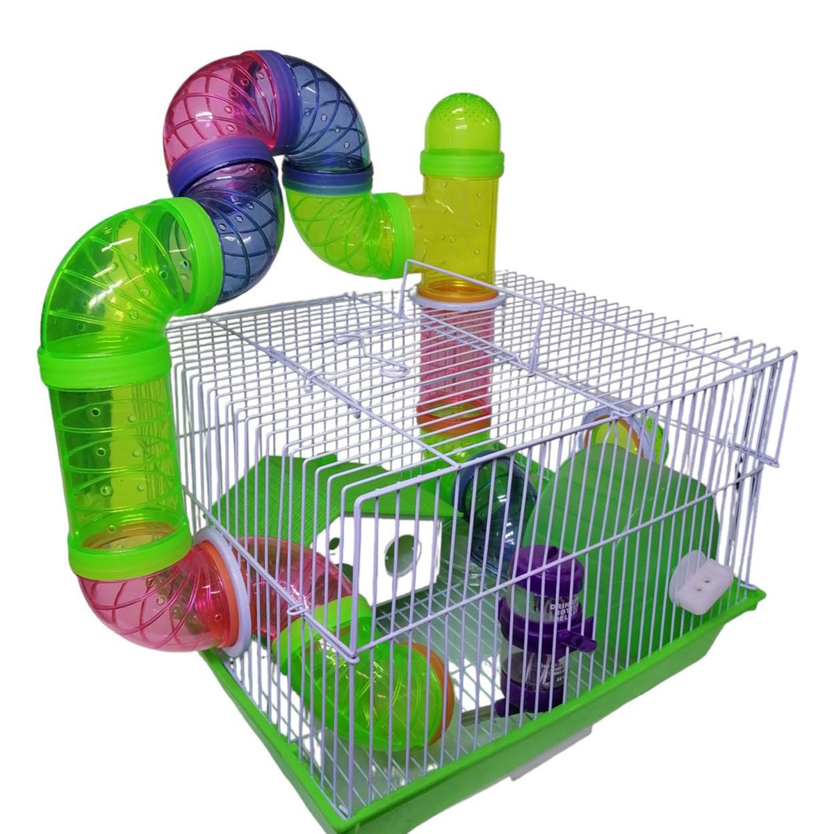 GENERICO - Jaula 3 Pisos Castillo Hamster Raton Jerbo B2211