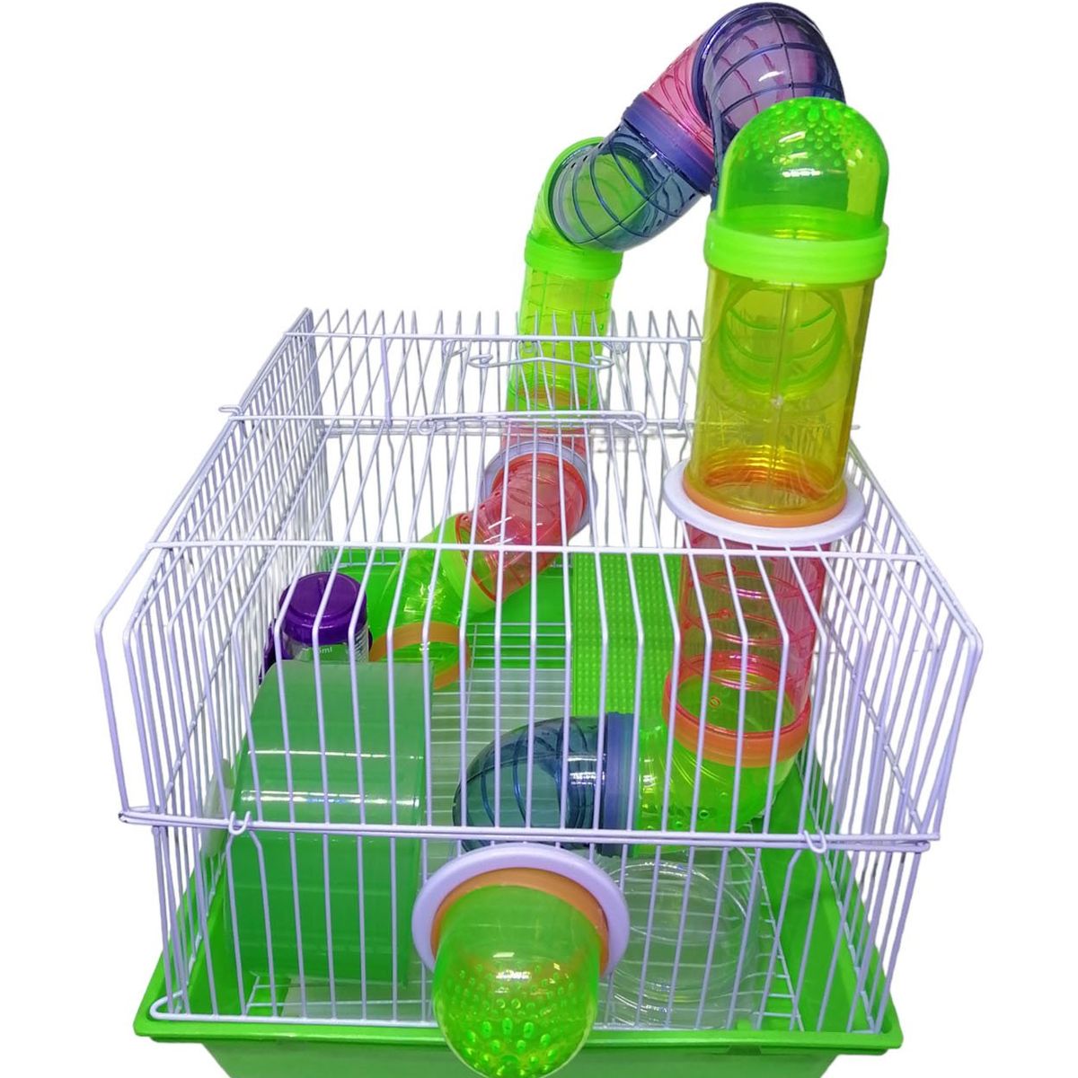 GENERICO - Jaula 3 Pisos Castillo Hamster Raton Jerbo B2211