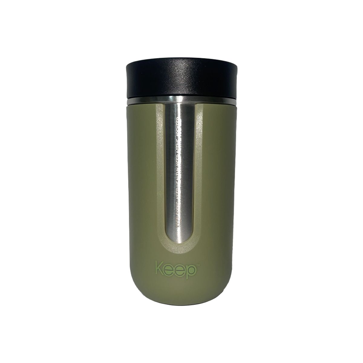 KEEP - Mug Prime Botón Térmico 400 Ml Keep Verde Musgo