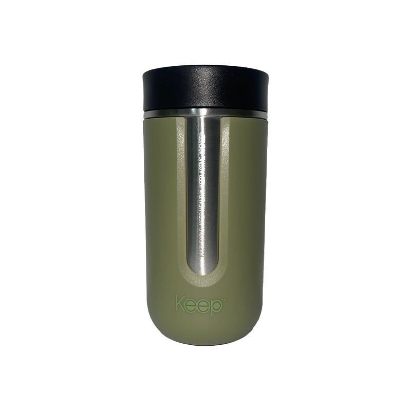 KEEP - Mug Prime Botón Térmico 400 Ml Keep Verde Musgo